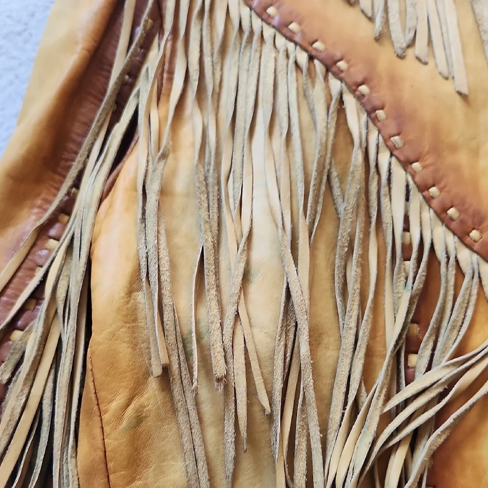 Fringe Leather Jacket - Picture 8 of 9